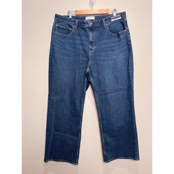 Abercrombie & Fitch Denim - Abercrombie & Fitch 90s Relaxed High Rise Jeans Womens 34 SHORT Curve Love NWT